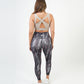 ATUM| Marble Printed Women's Leggings - Gray