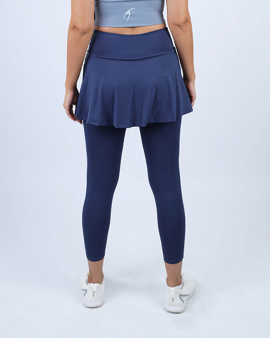 Navy Flexi Flair Skirted Leggings