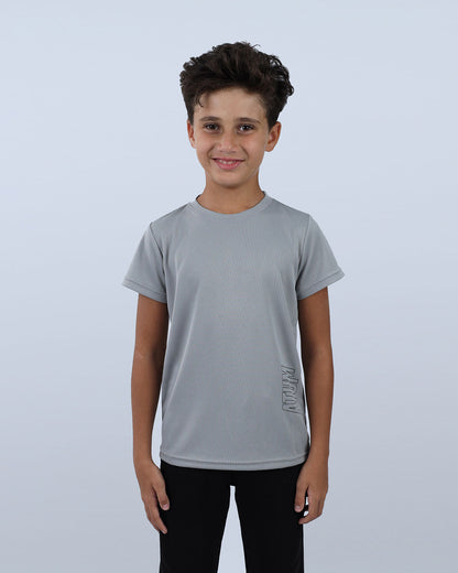 Grey Dri-Fit Boys Basic T-Shirt for Boys