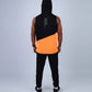 Orange Sleeveless Breathable Hoodie