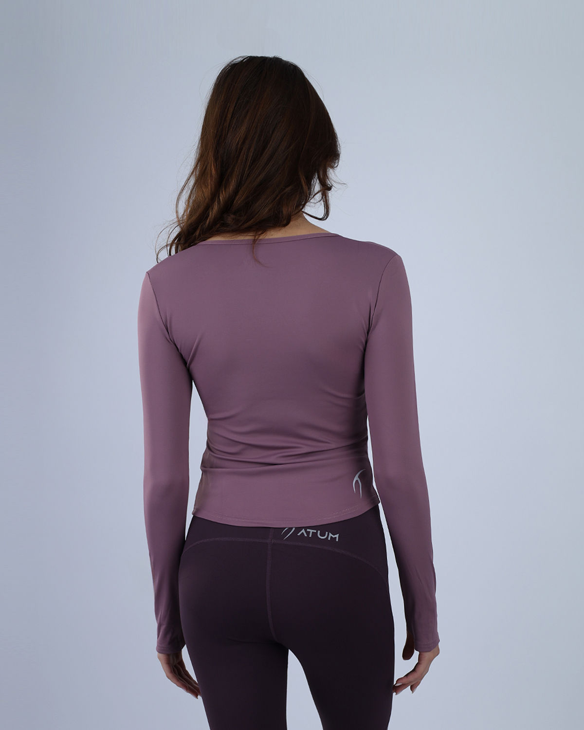 Purple Blush Elegance Long-Sleeve Active Top