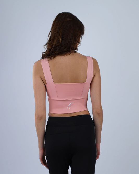 Pink Life Yoga Fitness Sports Bra