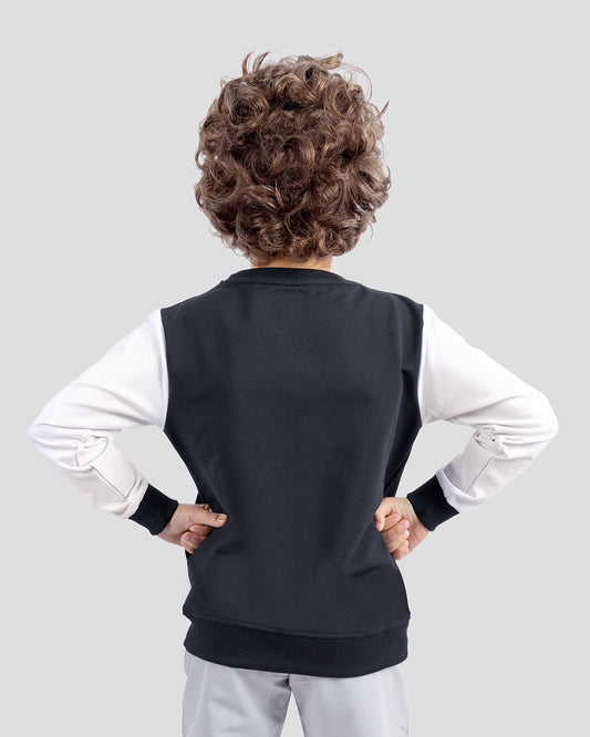 سويت شيرت طاقة أسود للأولاد المراهقين