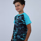 Turquoise Army Training Sports T-Shirt for Teen Boys