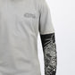 Gray Printed Sleeves Cotton T-shirt for Teen Boys