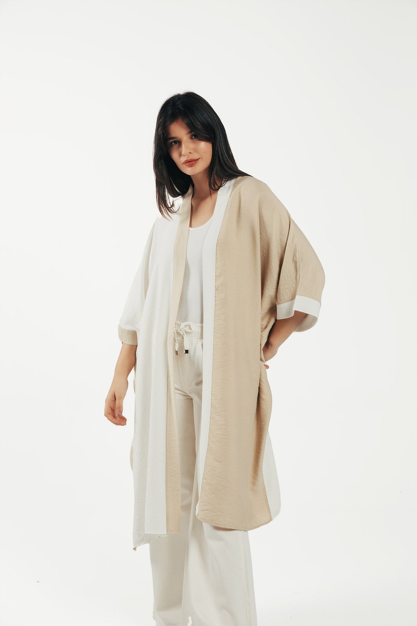 Dual Tone Flowy Kimono