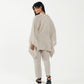 Linen Boxy Poncho