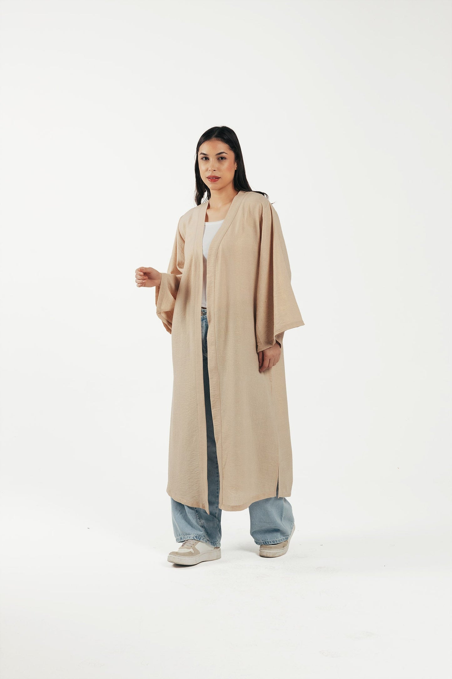 Linen Open Front Kimono