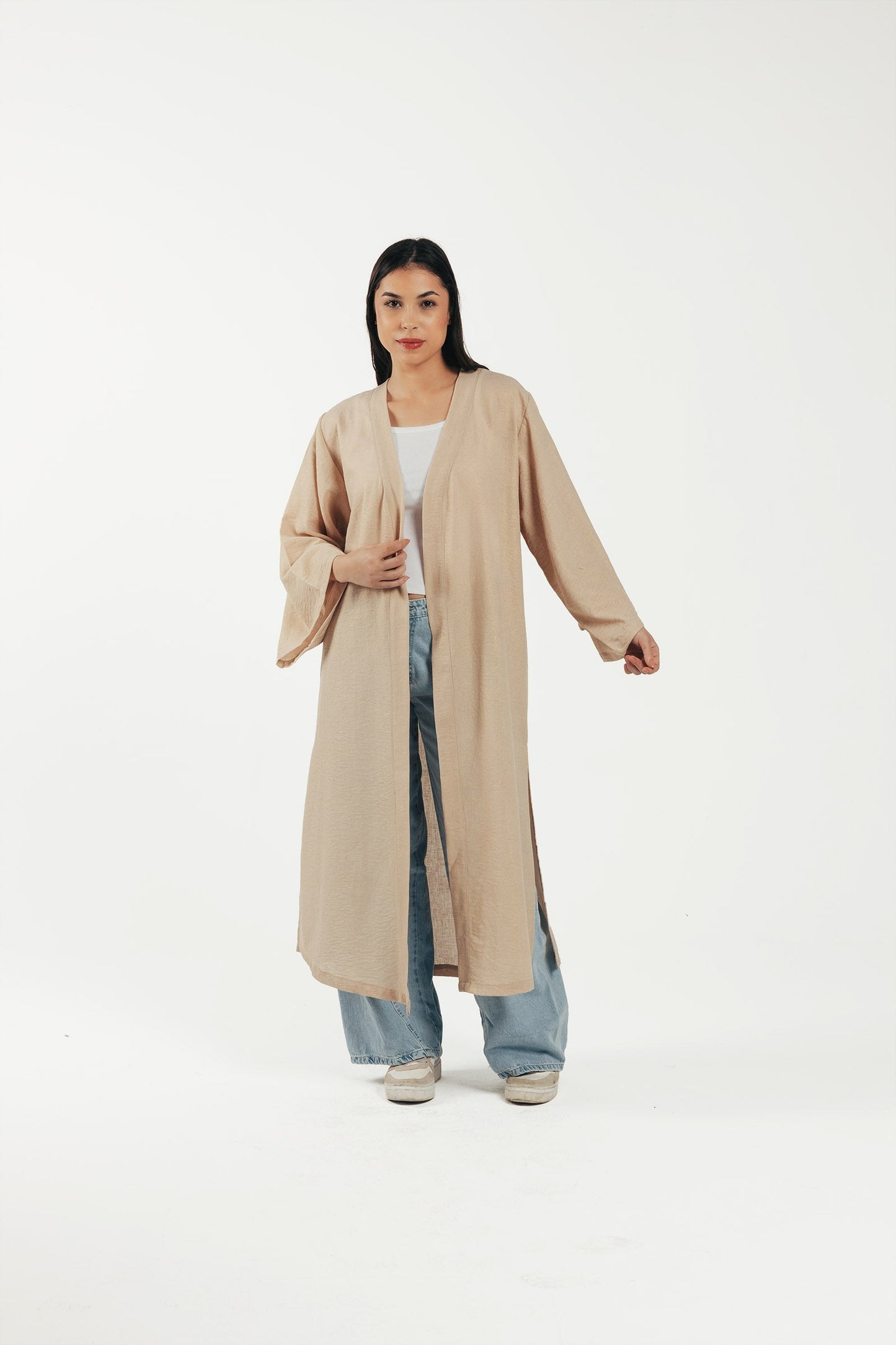 Linen Open Front Kimono