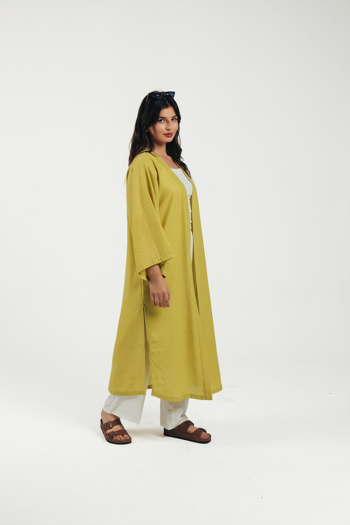 Linen Open Front Kimono