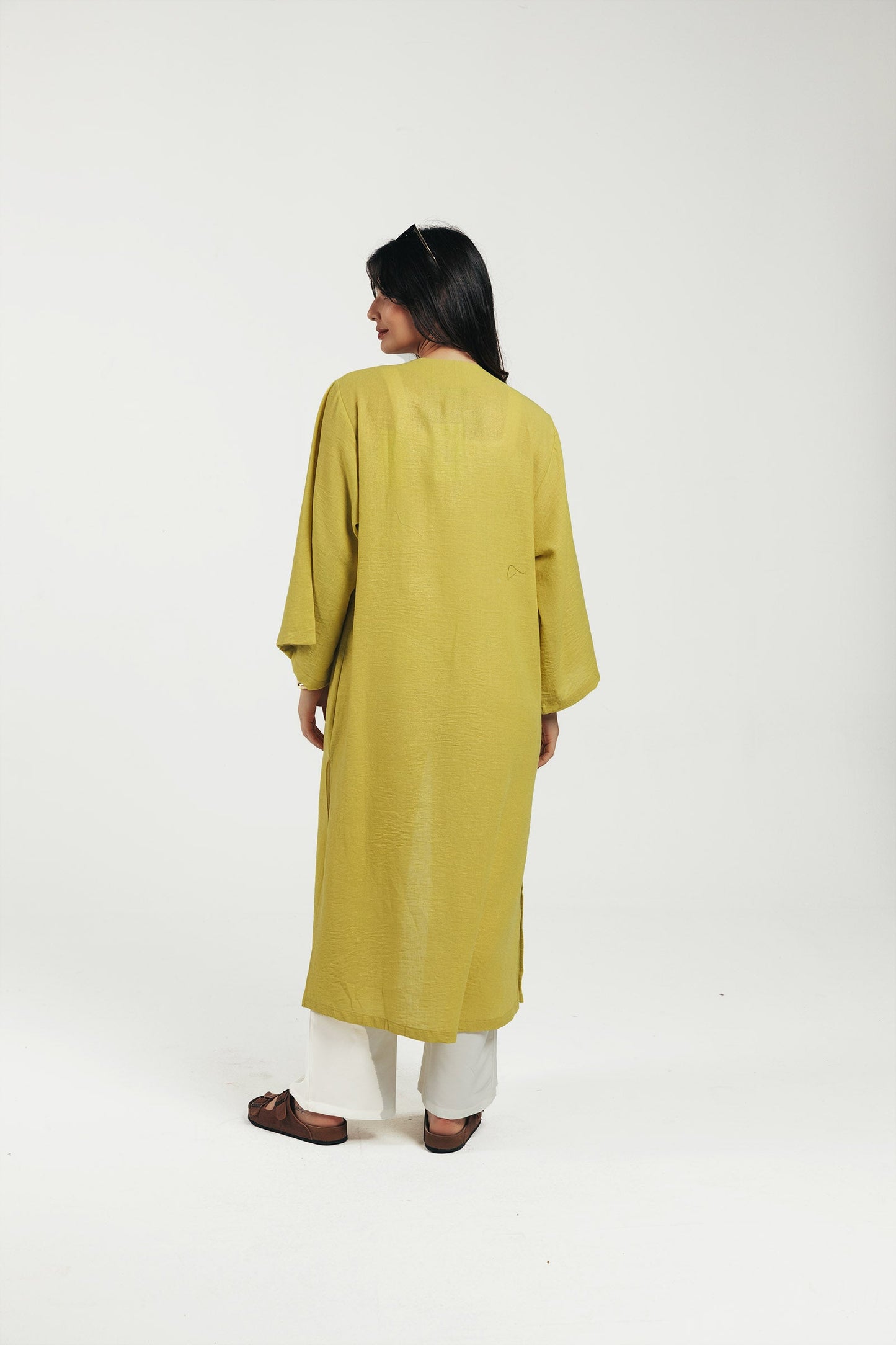 Linen Open Front Kimono