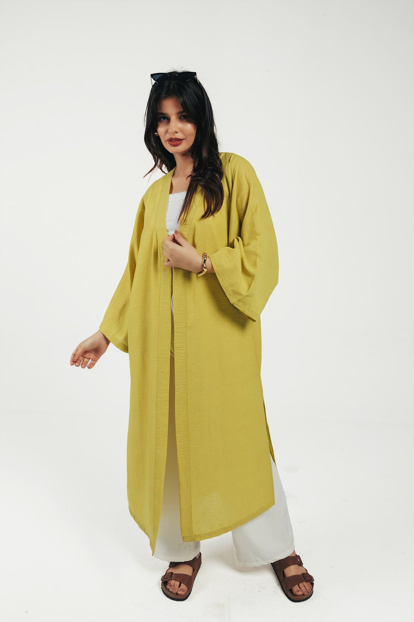 Linen Open Front Kimono