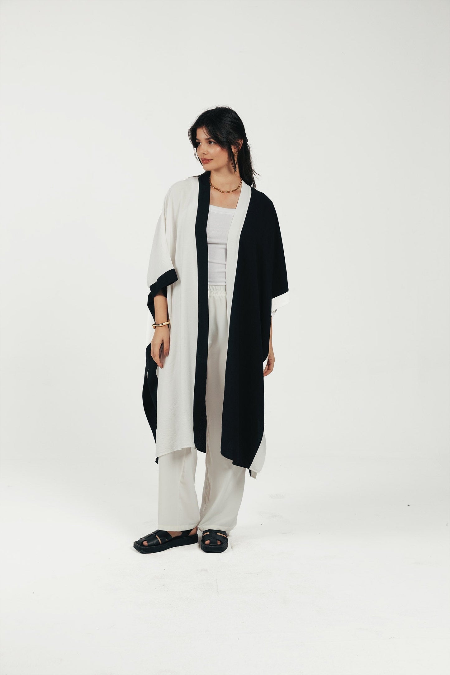 Dual Tone Flowy Kimono