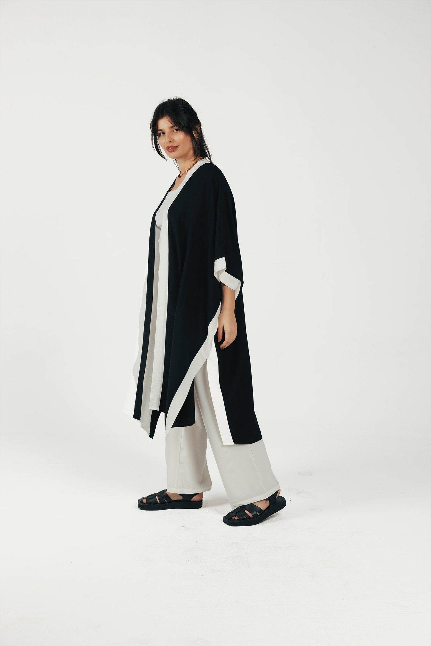 Dual Tone Flowy Kimono