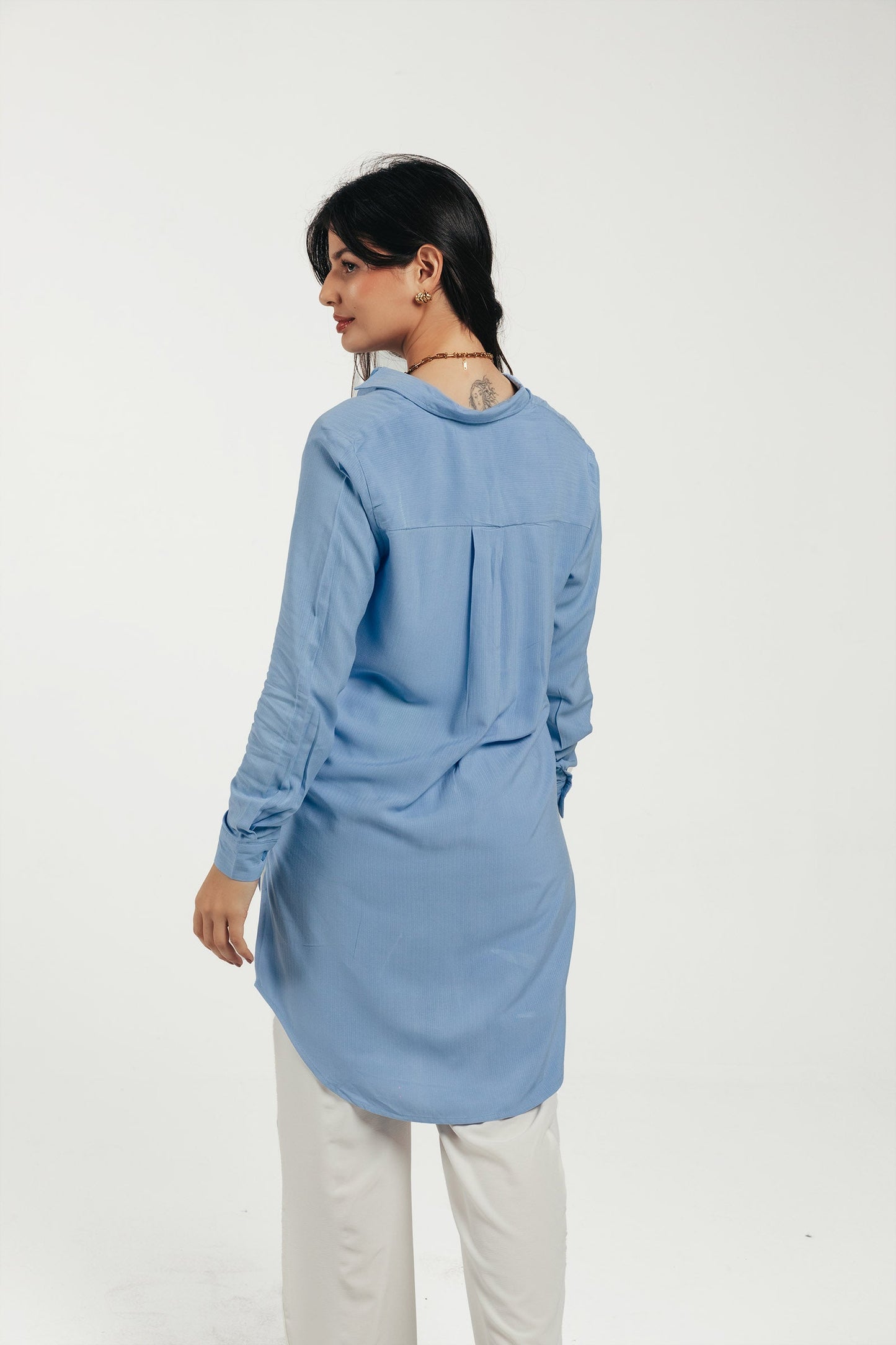 Rayon Waffle Long Shirt