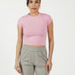 Crew Neck Cropped Top