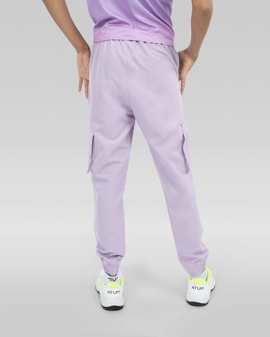 بنطال رياضي بسيط بلون الخزامى للفتيات المراهقات