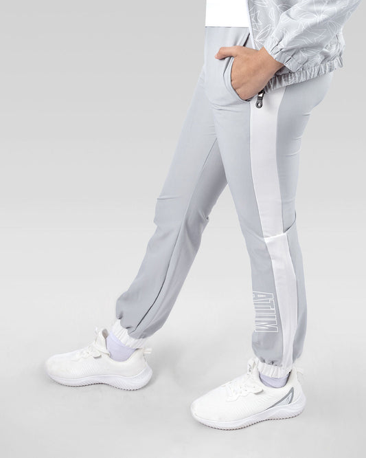 Gray Printed Sports Sweatpants for Girls