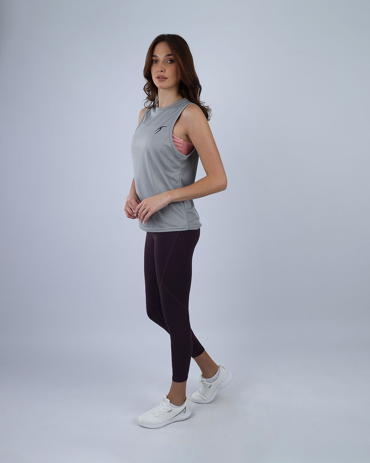 Grey Modal Yoga Tank Top