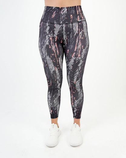 ATUM| Marble Printed Women's Leggings - Gray