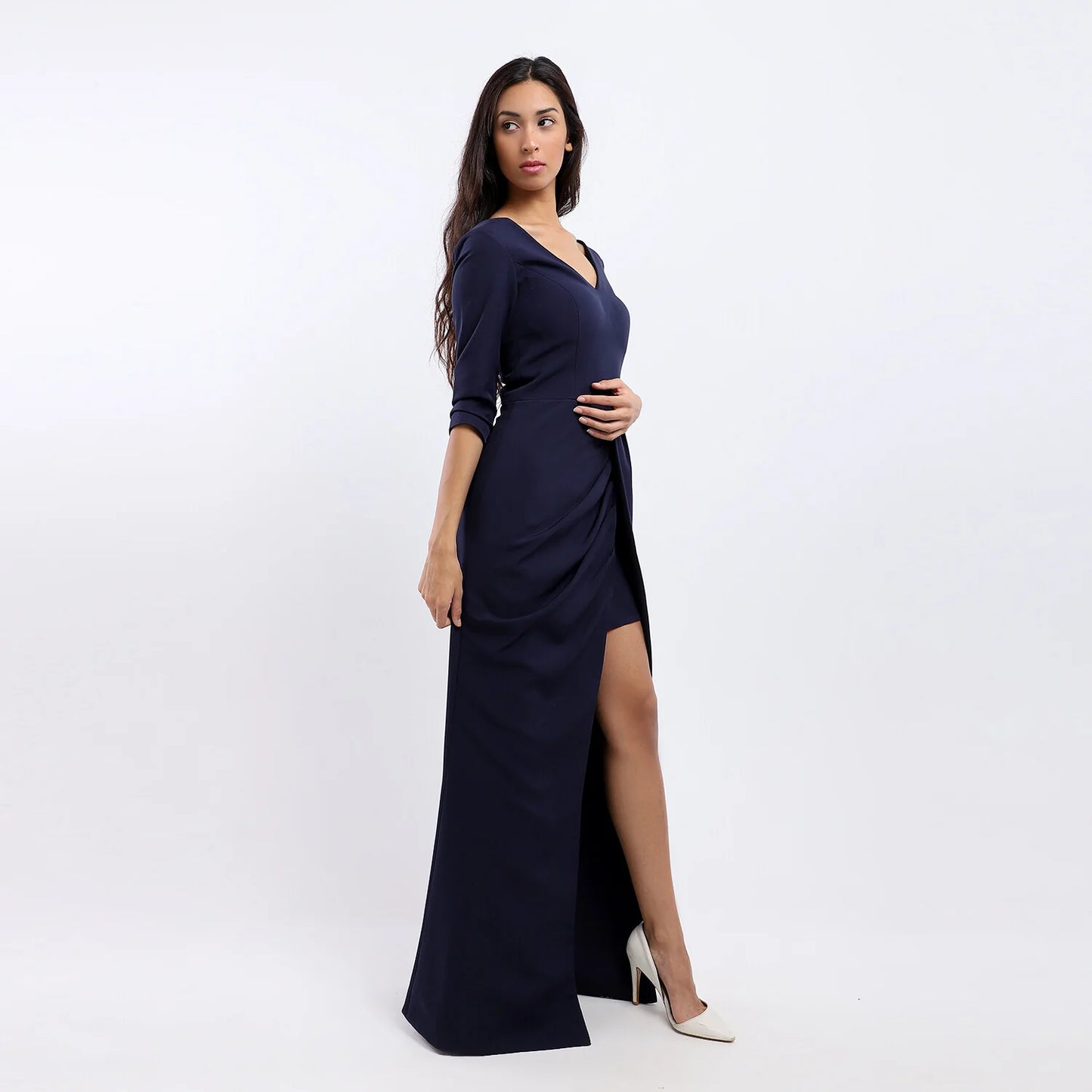 Soiree Dress With Side Slit