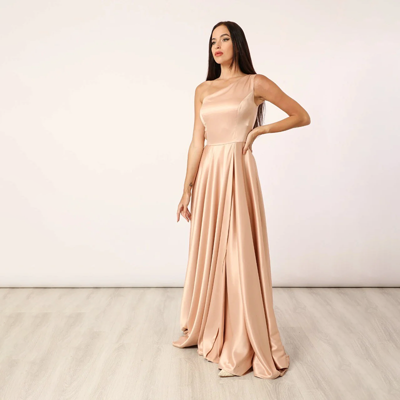 One Shoulder Maxi Dress