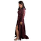 Soiree Classy Long Sleeves Embroidered Dress