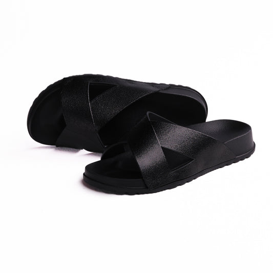 Black Criss Cross X-Galaxy Slide