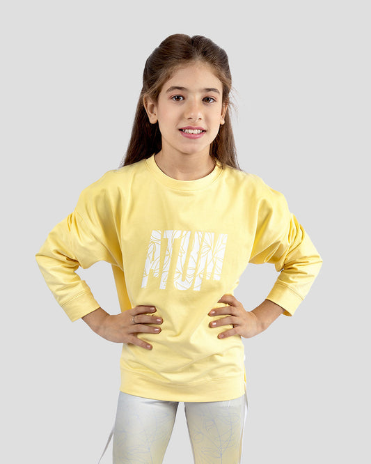 Side Drawstring Sweatshirt For Girls