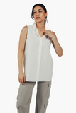 Poplin Sleeveless Shirt