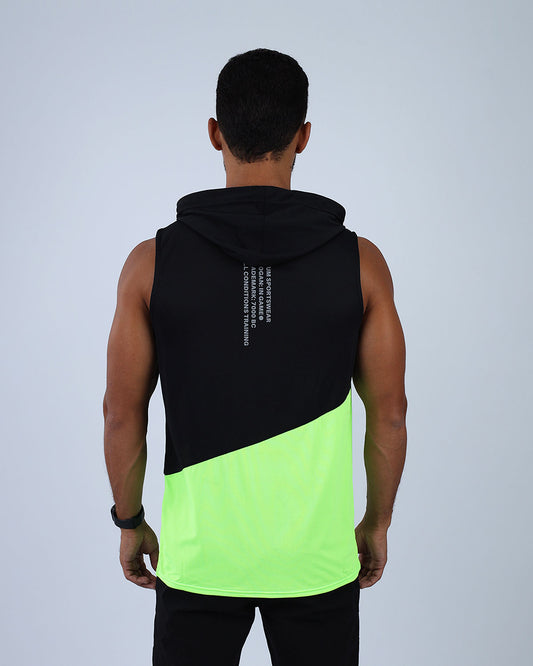 Green Sleeveless Breathable Hoodie