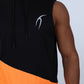 Orange Sleeveless Breathable Hoodie