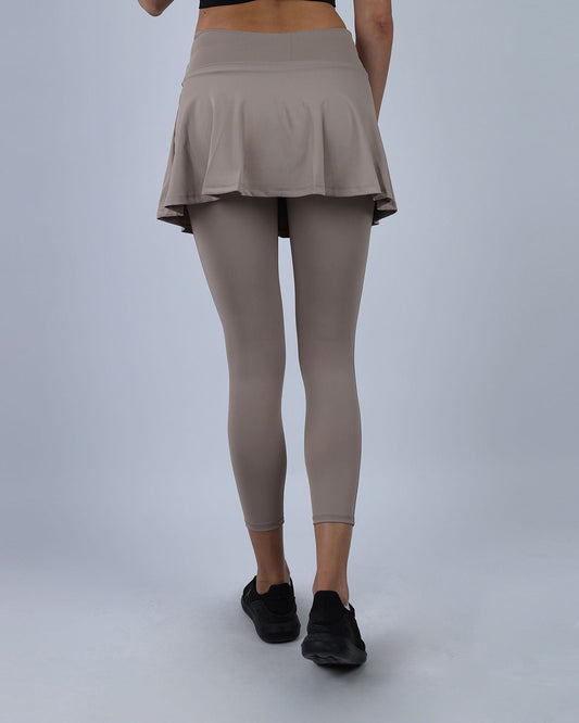 Coffee Flexi Flair Skirted Leggings