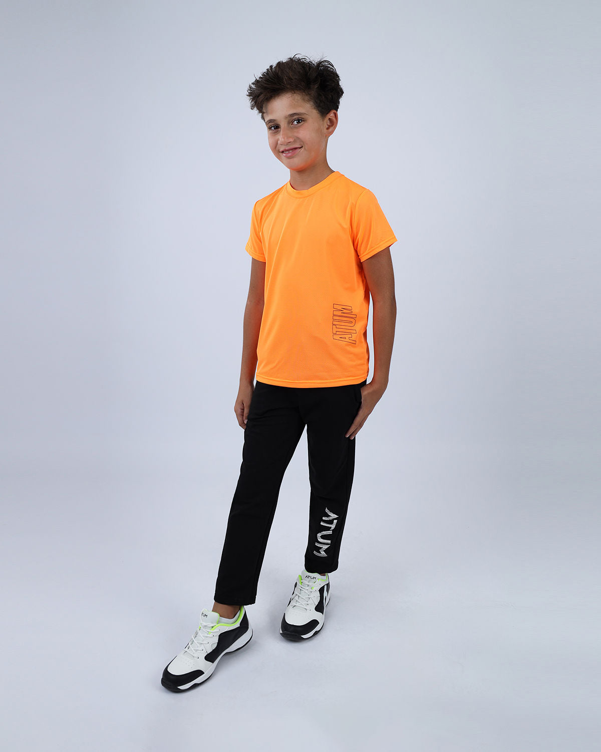 Orange Speed Training Sports T-Shirt for Teen Boys