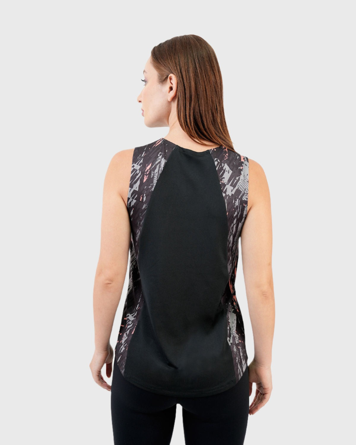 ATUM| Marble Printed Women's Top - Black