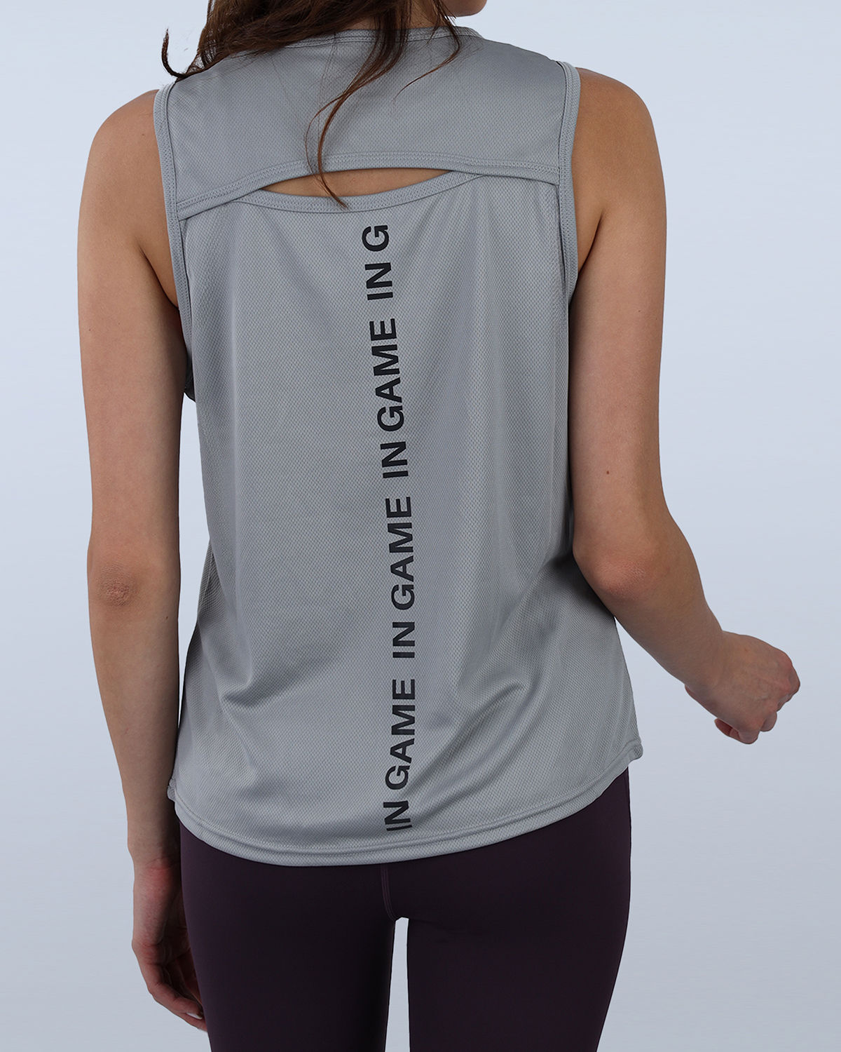 Grey Modal Yoga Tank Top