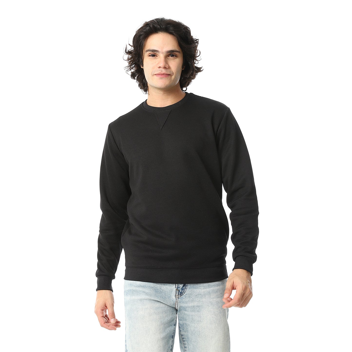 V-Neck Fog Knitted Pullover