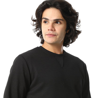 V-Neck Fog Knitted Pullover
