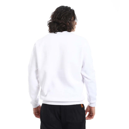 Casual V-Neck Sweatshirt - سويت شيرت كاجوال برقبة V