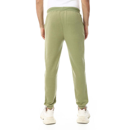 Plain Elastic Waist Sweatpants