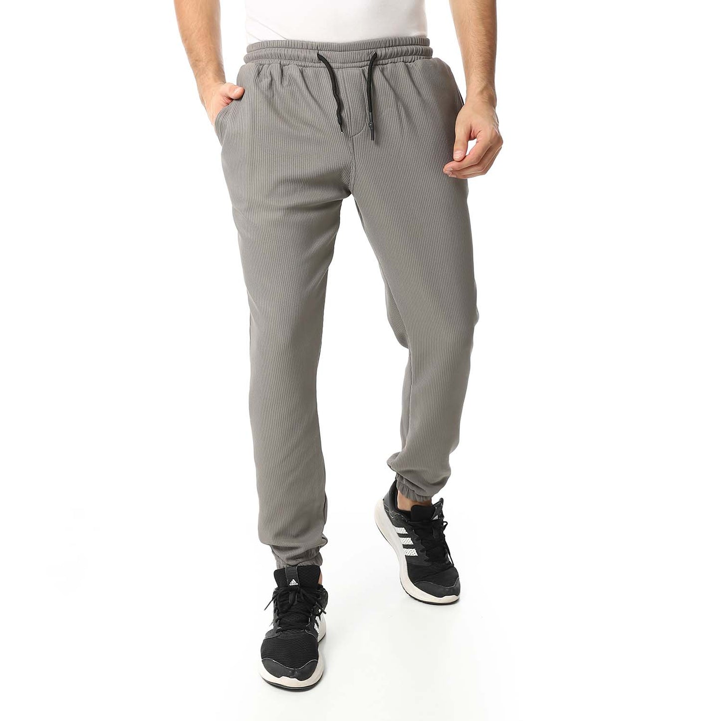 Regular Elastic Waist Sweatpants