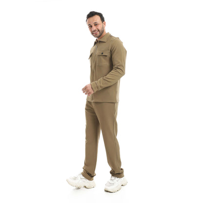 Set Of Sweatshirt Zipper And Pants