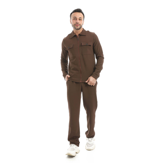 Set Of Sweatshirt Zipper And Pants