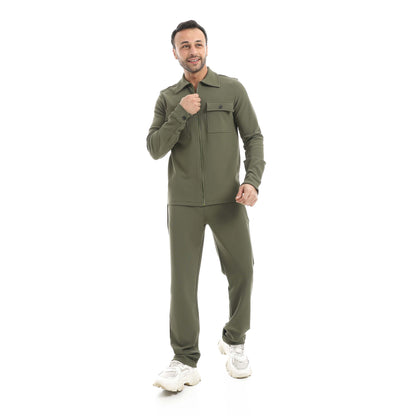 Set Of Sweatshirt Zipper And Pants