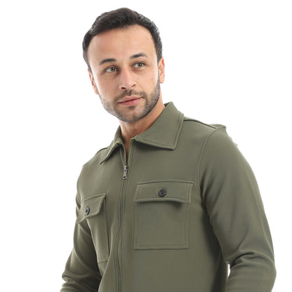 Set Of Sweatshirt Zipper And Pants