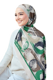 Printed Chiffon Crepe Scarf