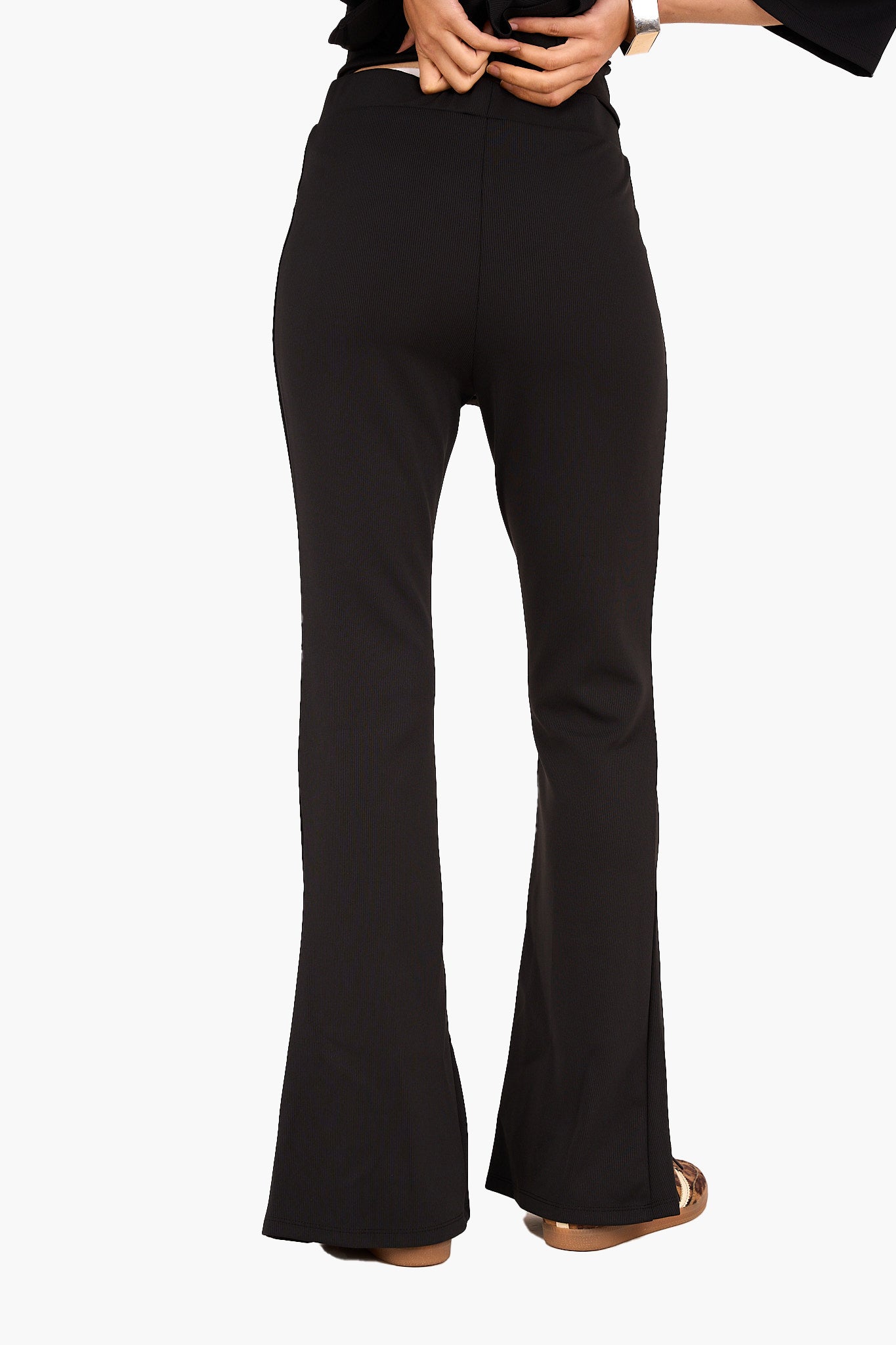 Ribbed Flared Lounge Pants