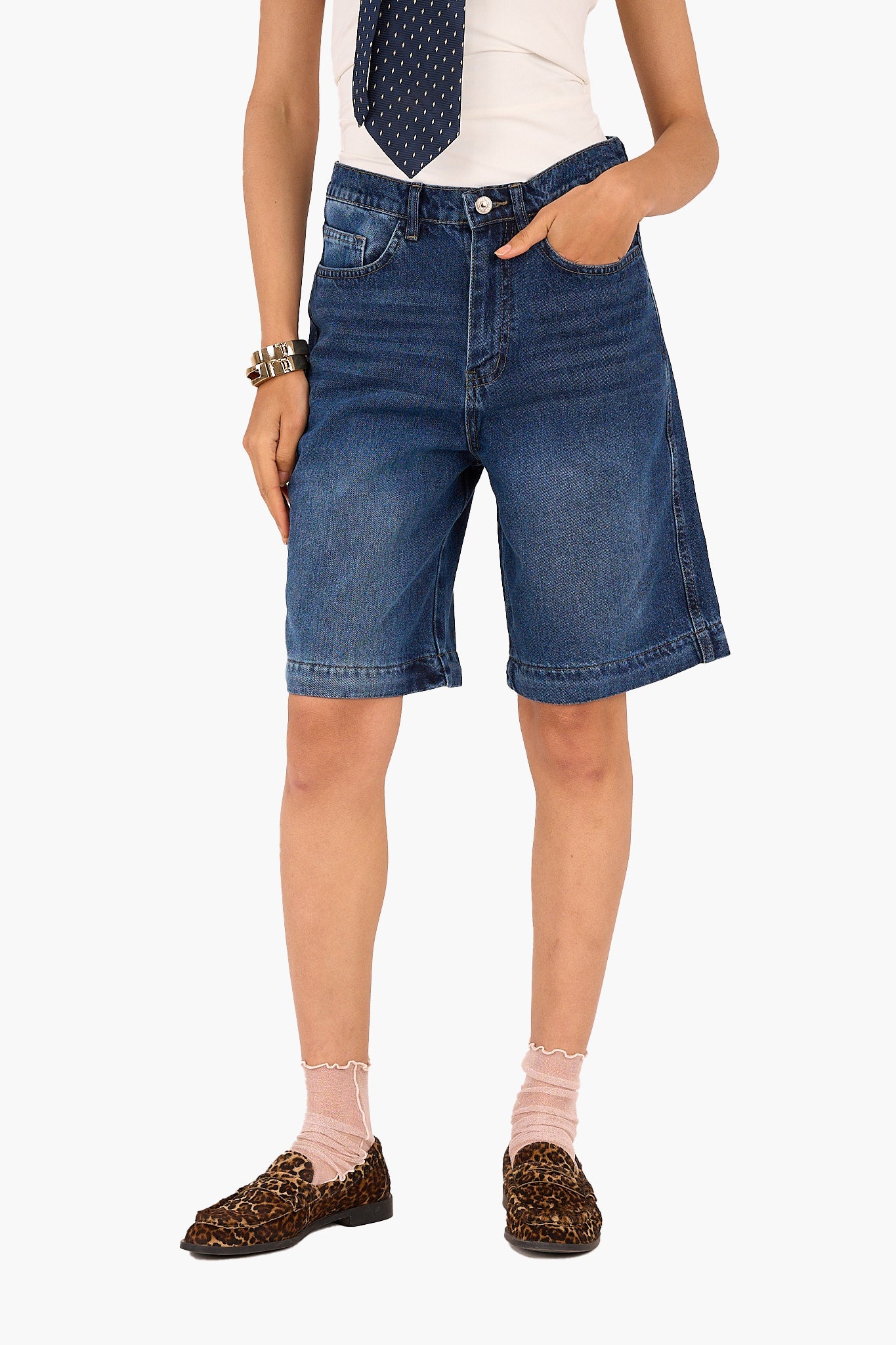 2 in 1 Convertible Denim Pants