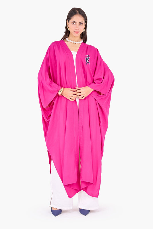 Embroidred Maxi Kimono