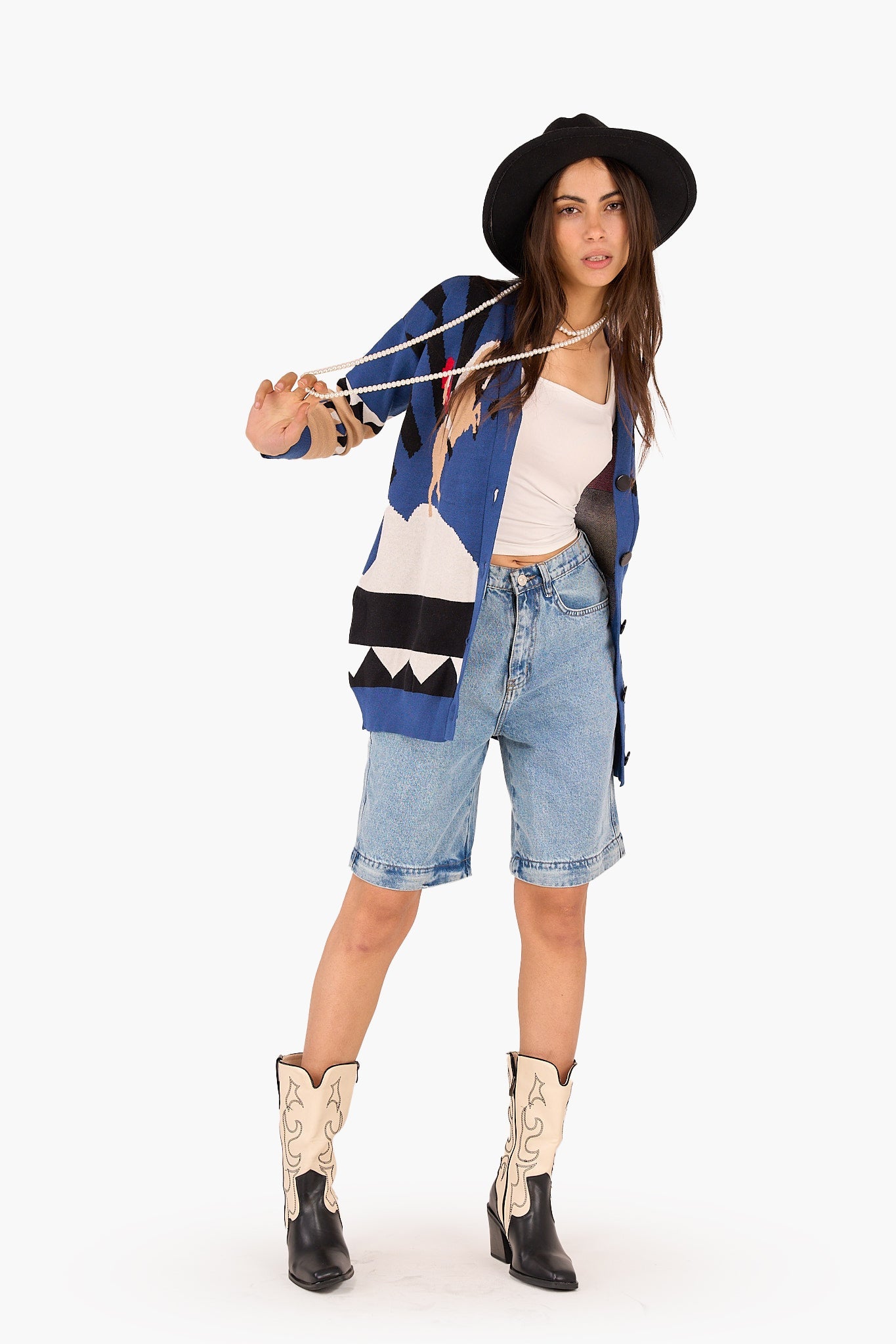 Horse Printed Cardigan